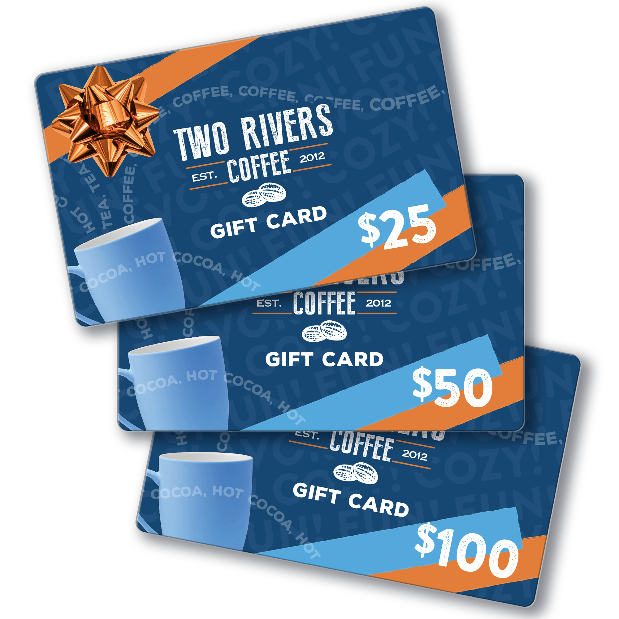 3 Rivers Virtual Card TRC Gift Card - Two Rivers Coffee Direct