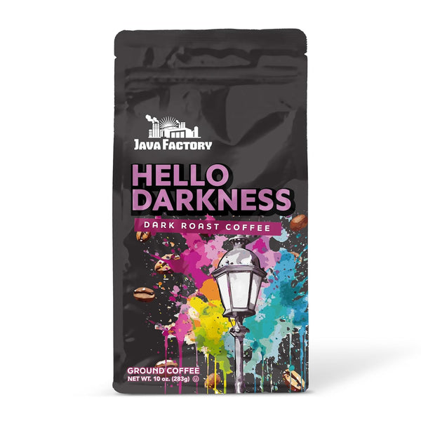 Java Factory Hello Darkness Flavored Ground Coffee - 10 oz - Two