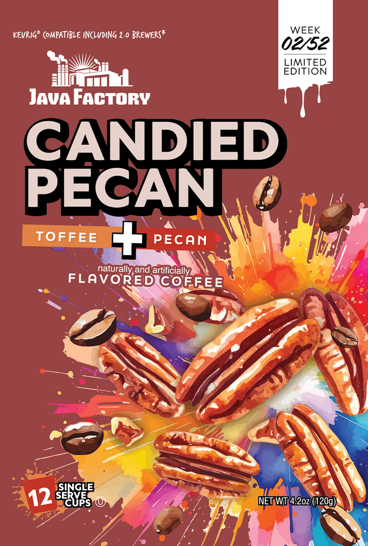 カプチーノ Java Factory Coffee Candied Pecans (Limited-Edition) - Two Rivers