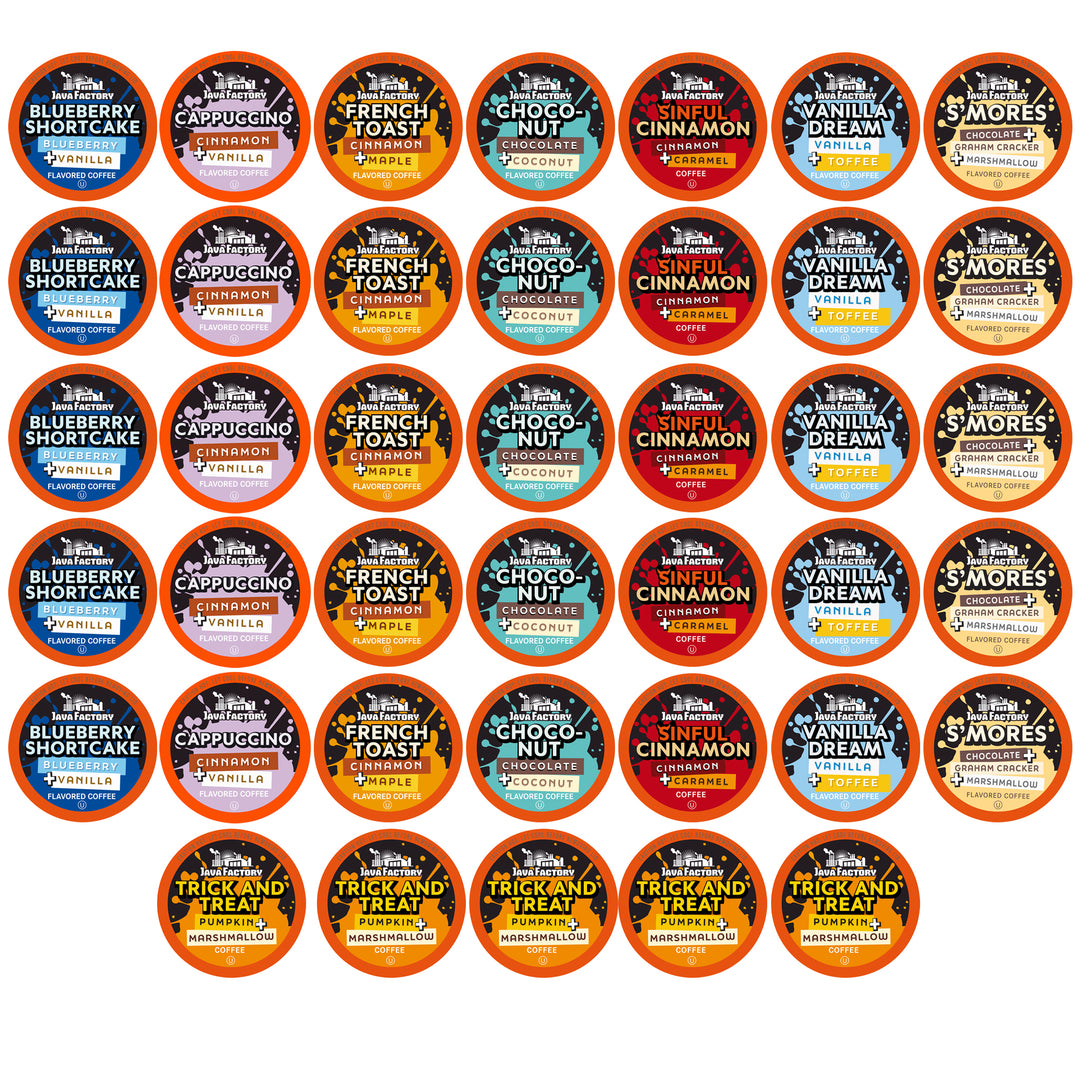 Java Factory Roasters Flavored Coffee Pods Variety Pack - Two