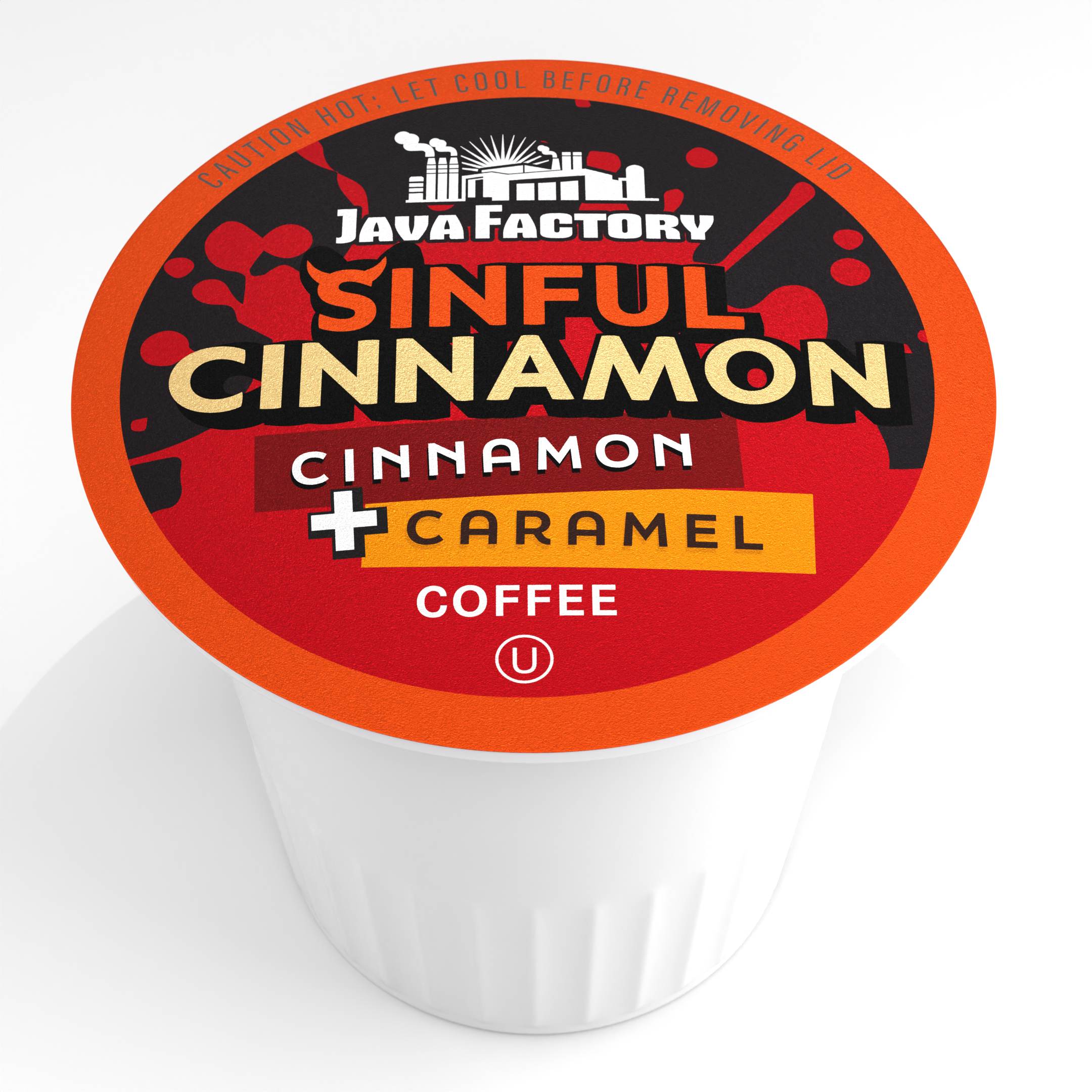 Java Tea Cinammon Java Factory Sinful Cinnamon Halloween Flavored Coffee Pods - Two ...