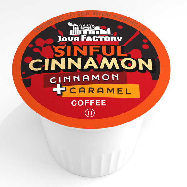 Java Factory Sinful Cinnamon Halloween Flavored Coffee Pods - Two