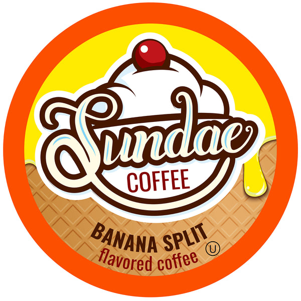 Banana Split Flavored Coffee Pods - Two Rivers Coffee Direct