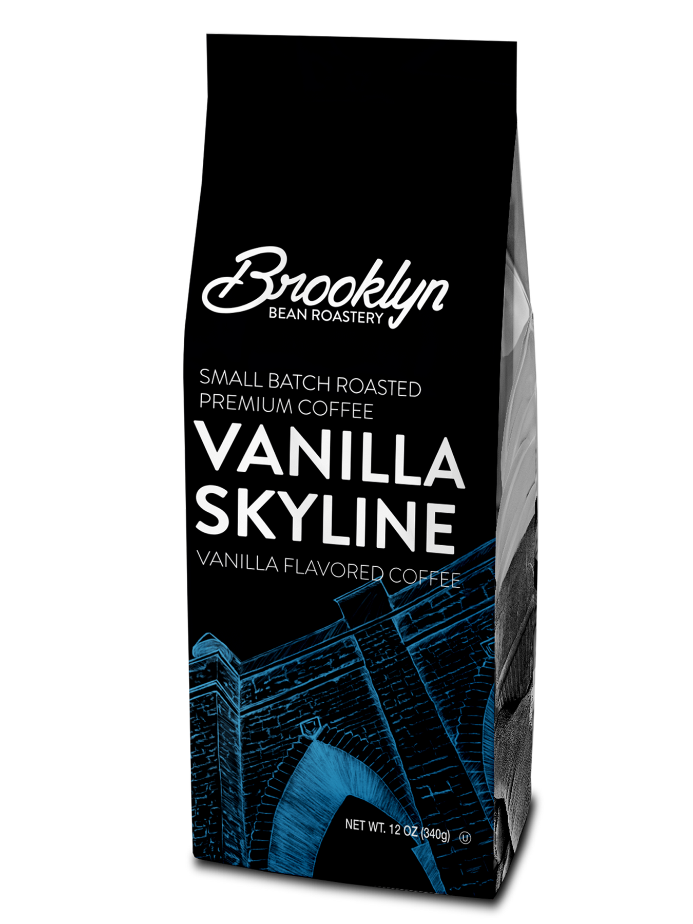 Brooklyn Beans Vanilla Skyline Ground Coffee 12oz Bag Two Rivers