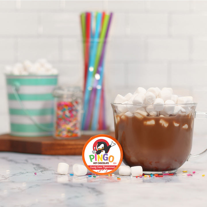 Pingo Candy Cane Peppermint Hot Chocolate Pods - Two Rivers Coffee