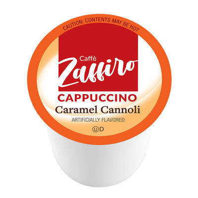 Caffe Zaffiro Caramel Cannoli Cappuccino Coffee Pods