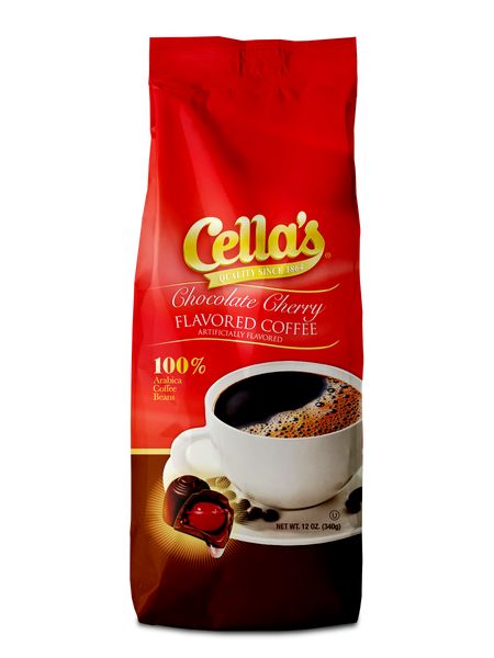 Cella's Chocolate Cherry Ground Coffee - 12oz - Two Rivers Coffee
