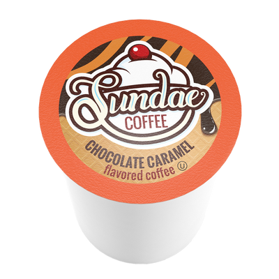 Sundae Ice Cream Chocolate Caramel Coffee Pods