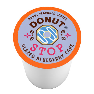 Donut Stop Glazed Blueberry Cake Coffee Pods