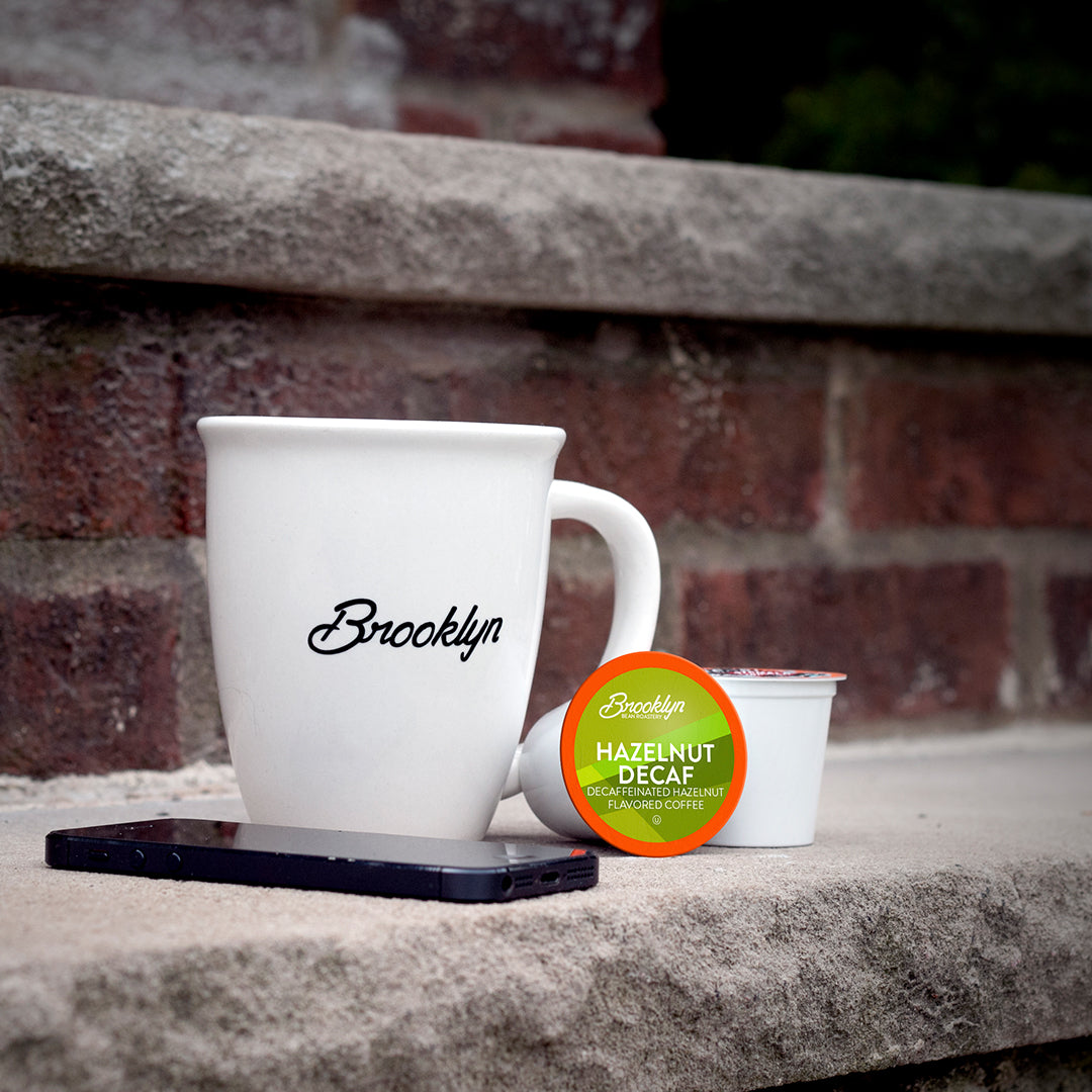 Brooklyn Beans Hazelnut Decaf Coffee Pods - Two Rivers Coffee Direct