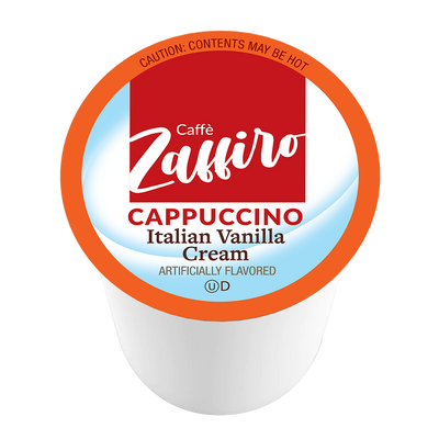 Caffe Zaffiro Italian Vanilla Cream Cappuccino Coffee Pods