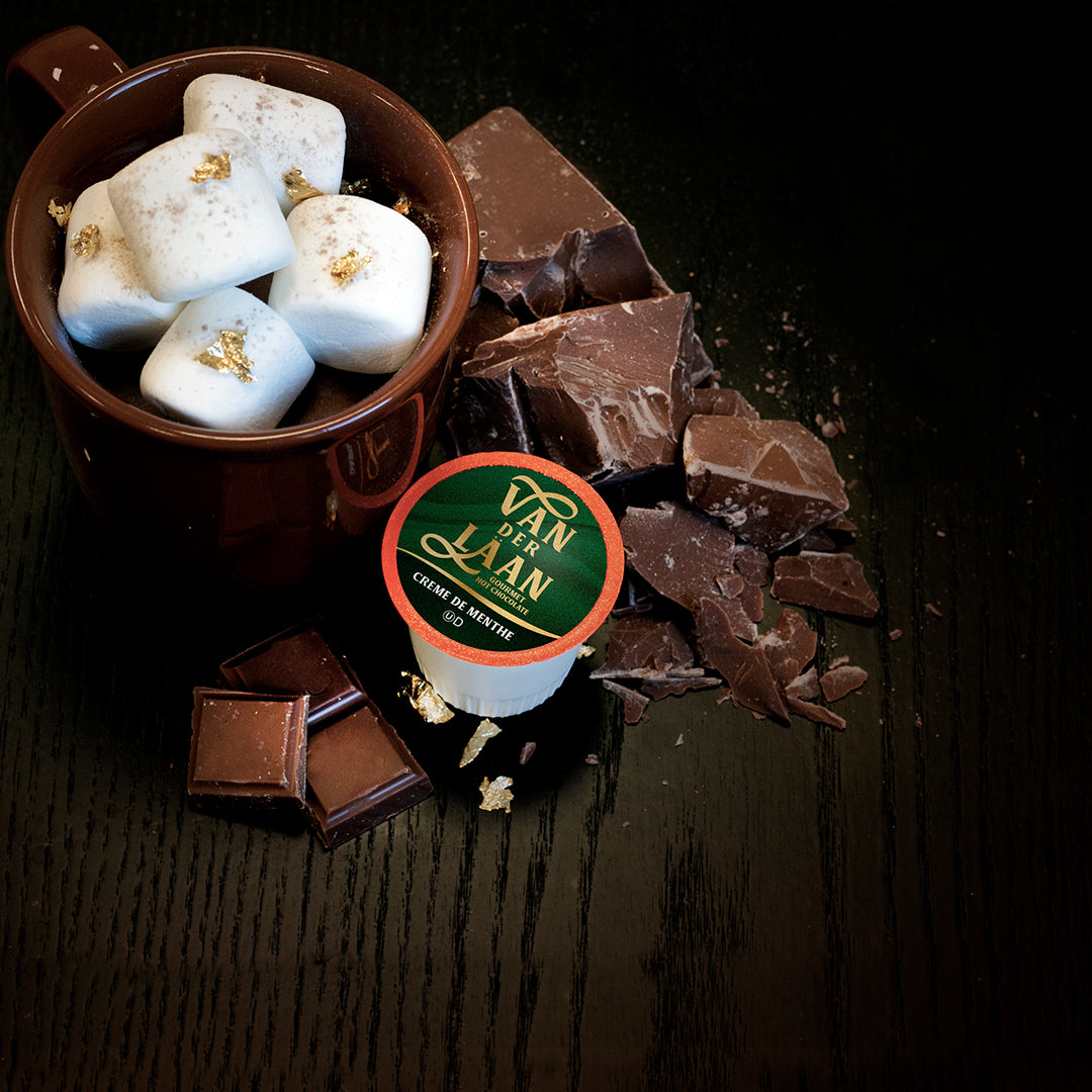 Mint Chocolate Hot Cocoa Pods - Van Der Laan - Two Rivers Coffee