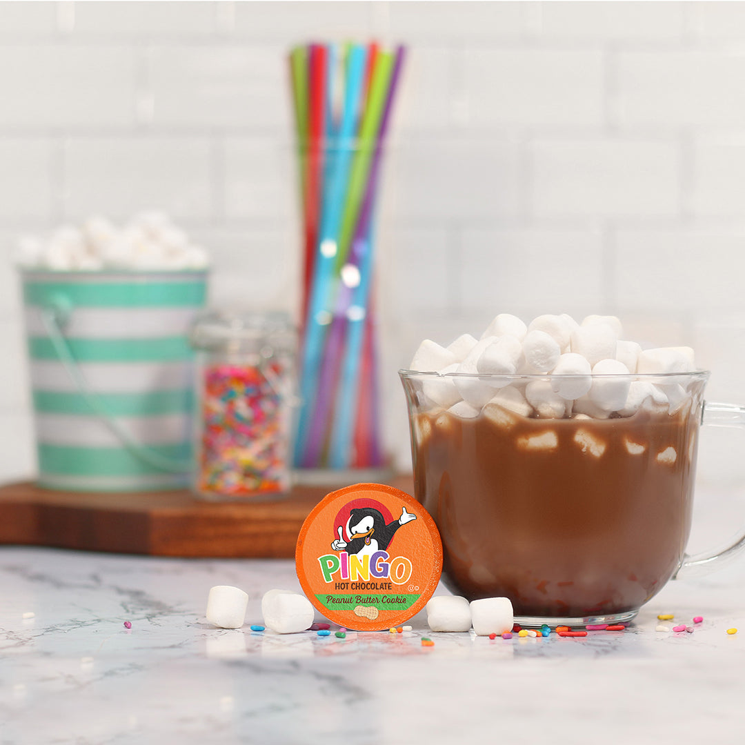 Pingo Peanut Butter Cookie Hot Cocoa Pods - Two Rivers Coffee Direct