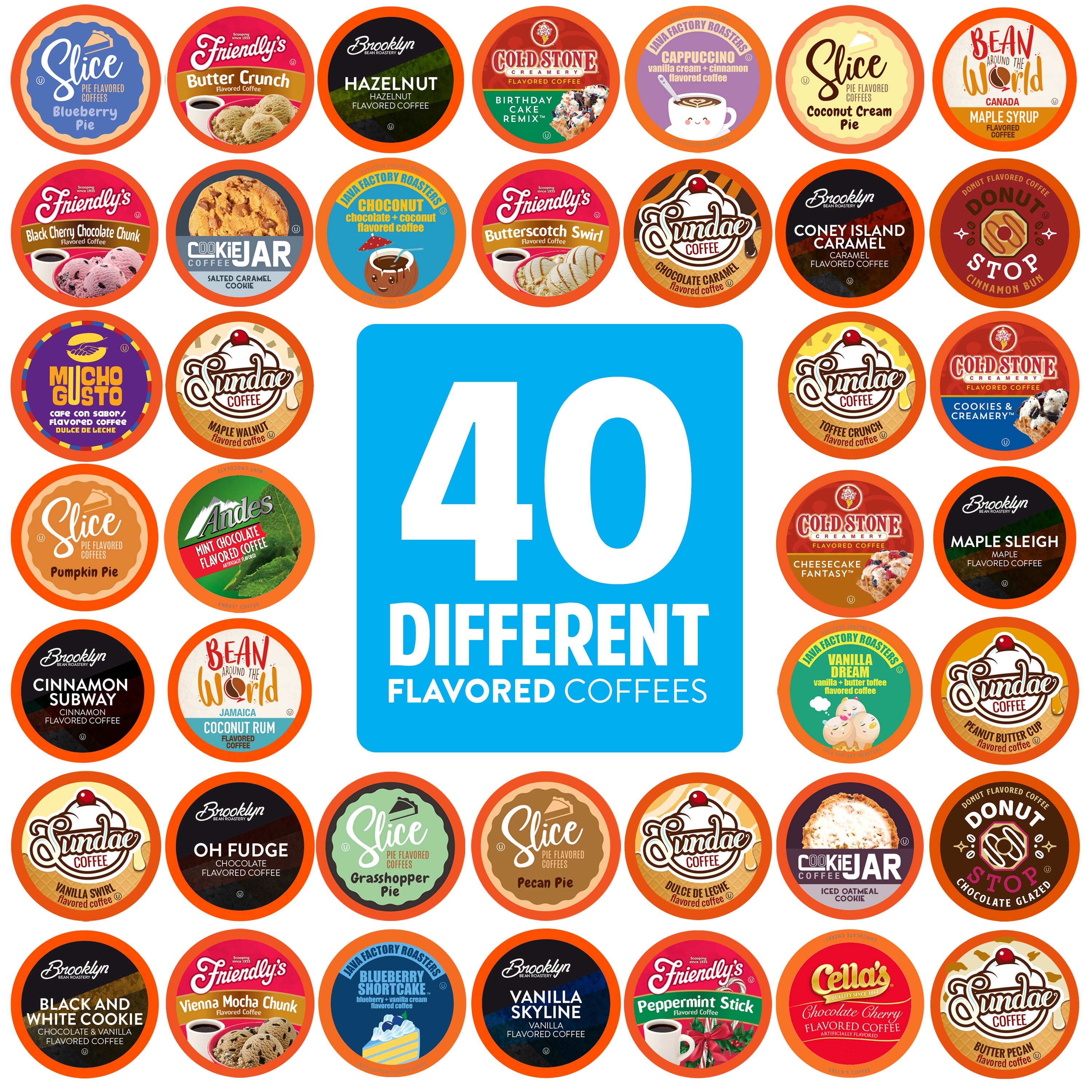 Two Rivers Coffee Flavored Coffee Pods Variety Pack
