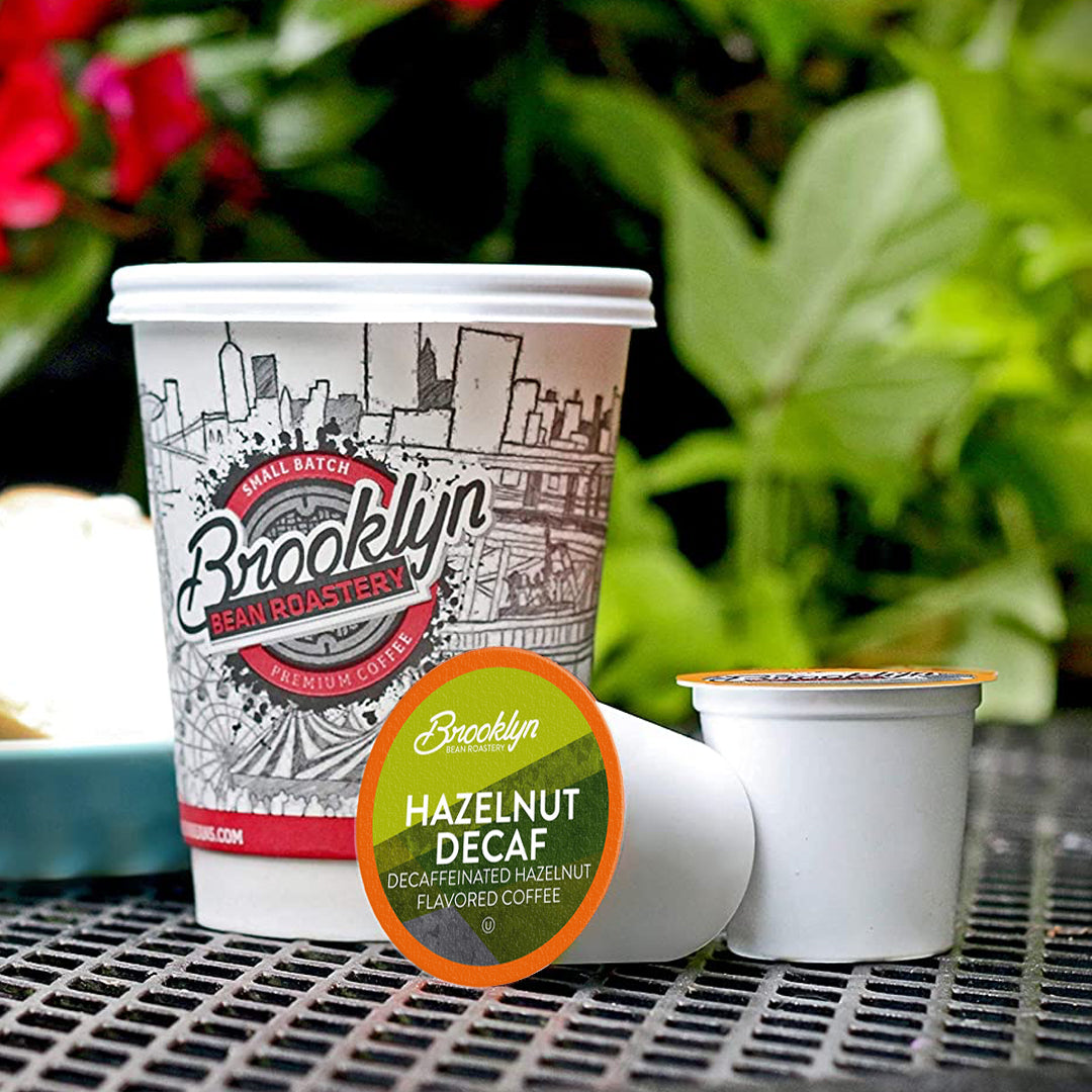 Brooklyn Beans Hazelnut Decaf Coffee Pods - Two Rivers Coffee Direct